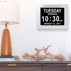 2-in-1 Calendar and Day Clock Plus with Reminder Assistance