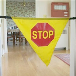 Door Stop Sign Triangular Banner Barrier
