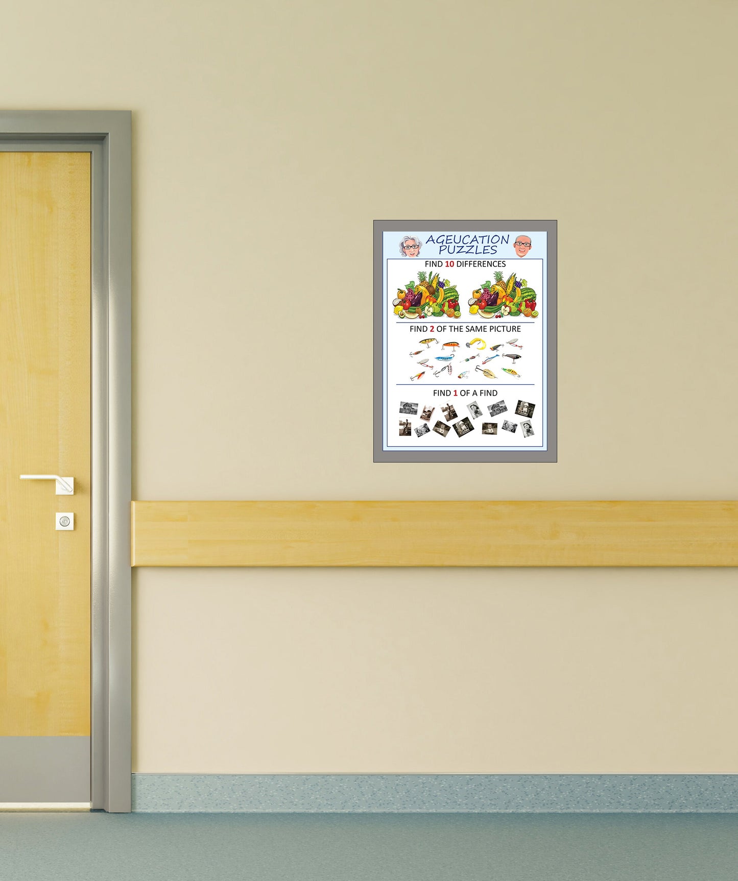 Hallway Activity Puzzles Revolving Wall Activity Set