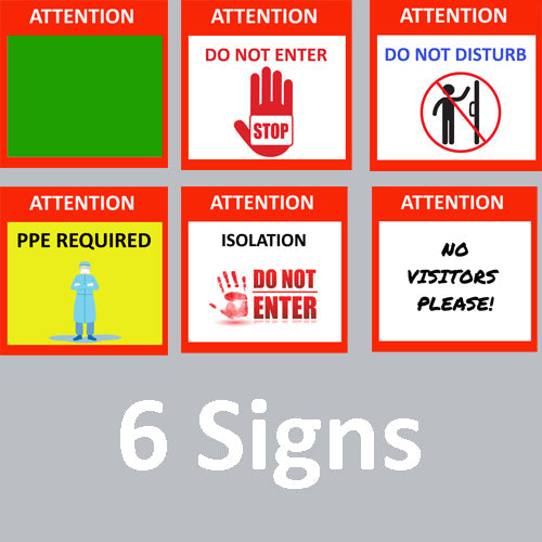 Fast Room Status System – Includes 6 Signs