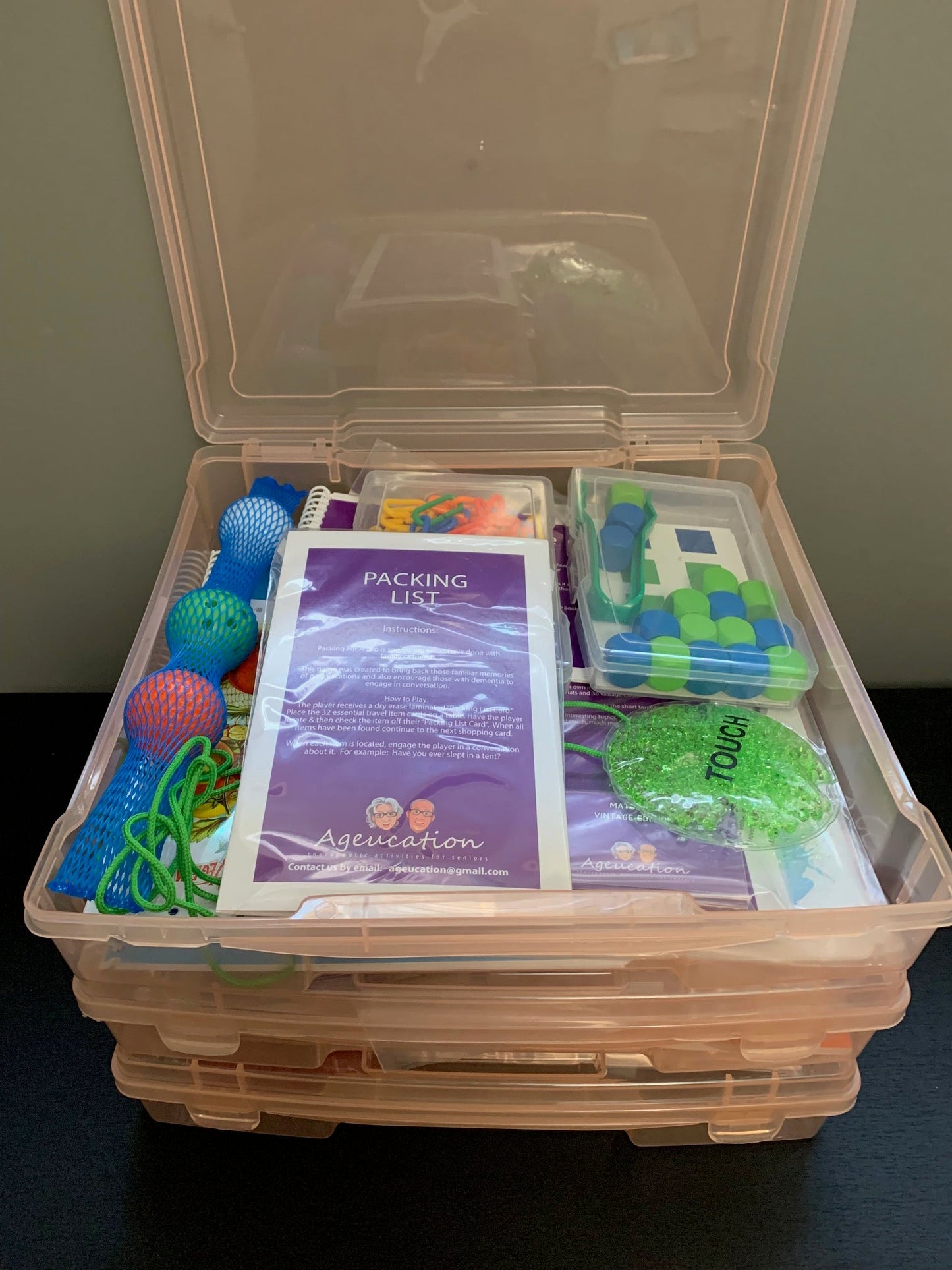 Resident and Guest Activity Engagement Kits Set of 3
