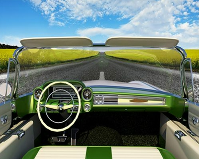 1950's Cadillac Wall Mural