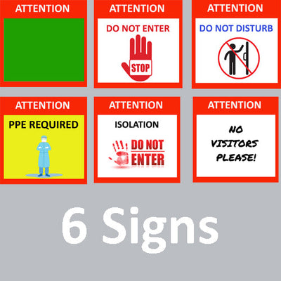 Fast Room Status System – Includes 6 Signs
