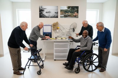 Life Skills Station Fishing Station for Seniors