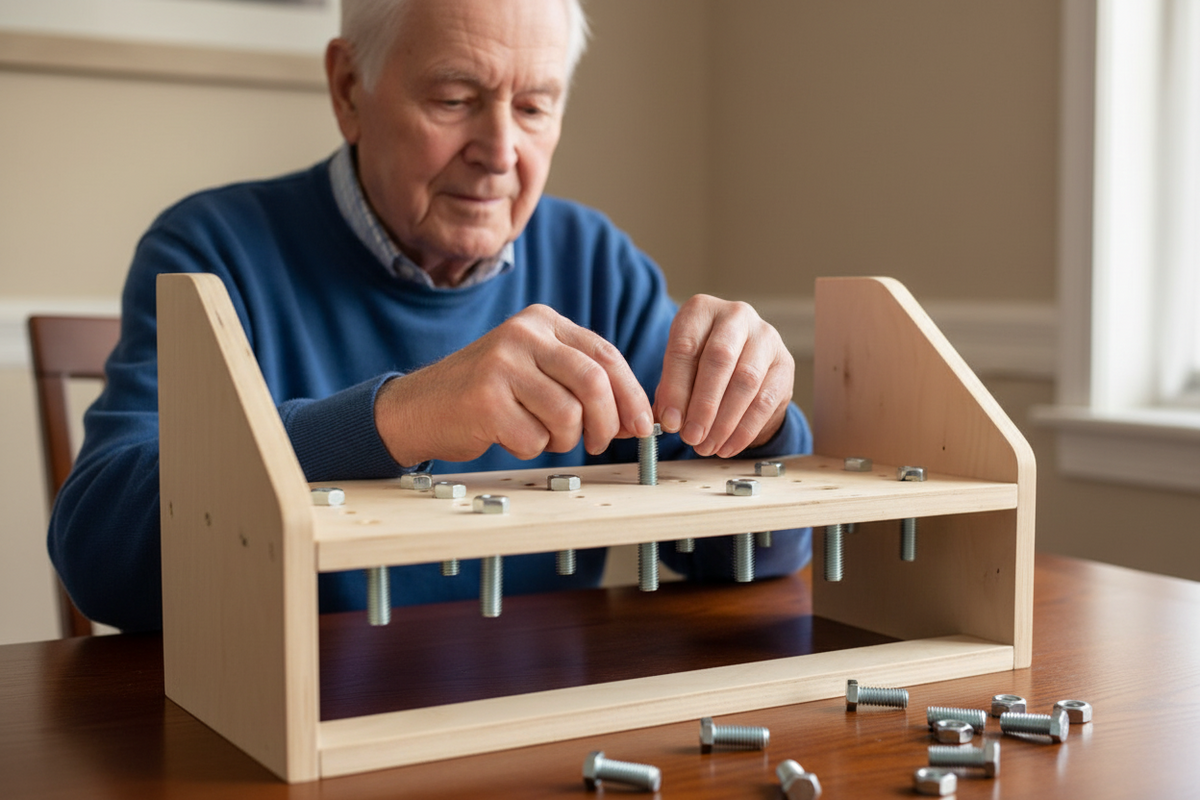 Activity Nut and Bolt Stand – Fine Motor Skills Activity for Dementia ...