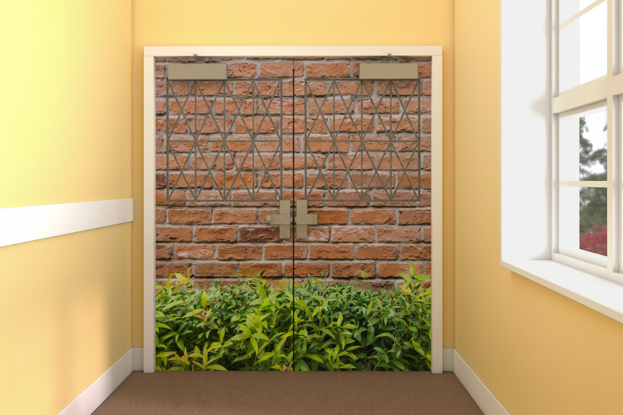 Camouflage Door Murals Double Door