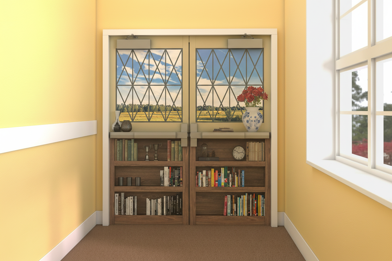 Camouflage Door Murals Double Door