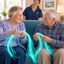 Seniors with Sensory Fiber Optics
