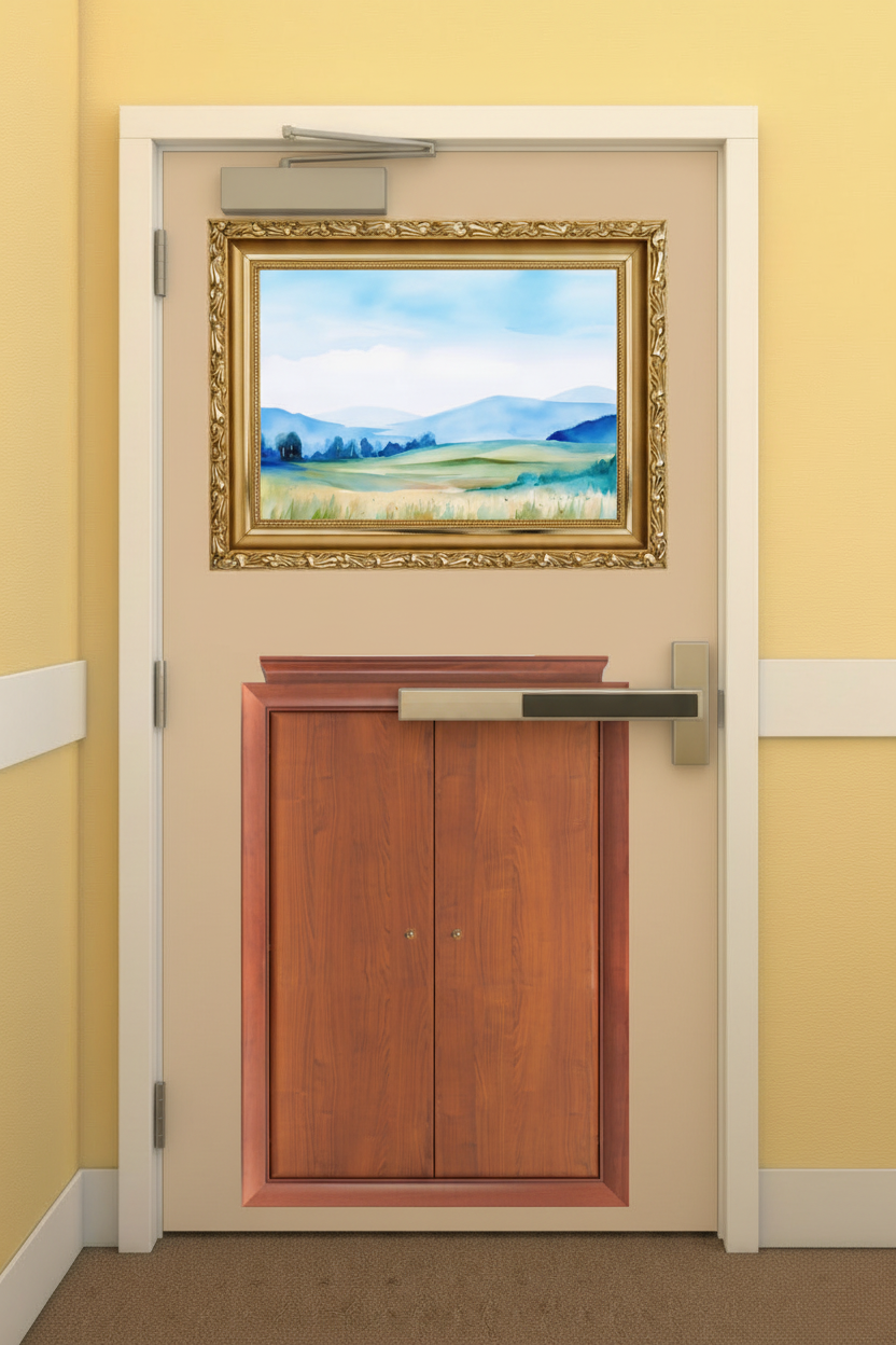 Camouflage Door Murals Single Door