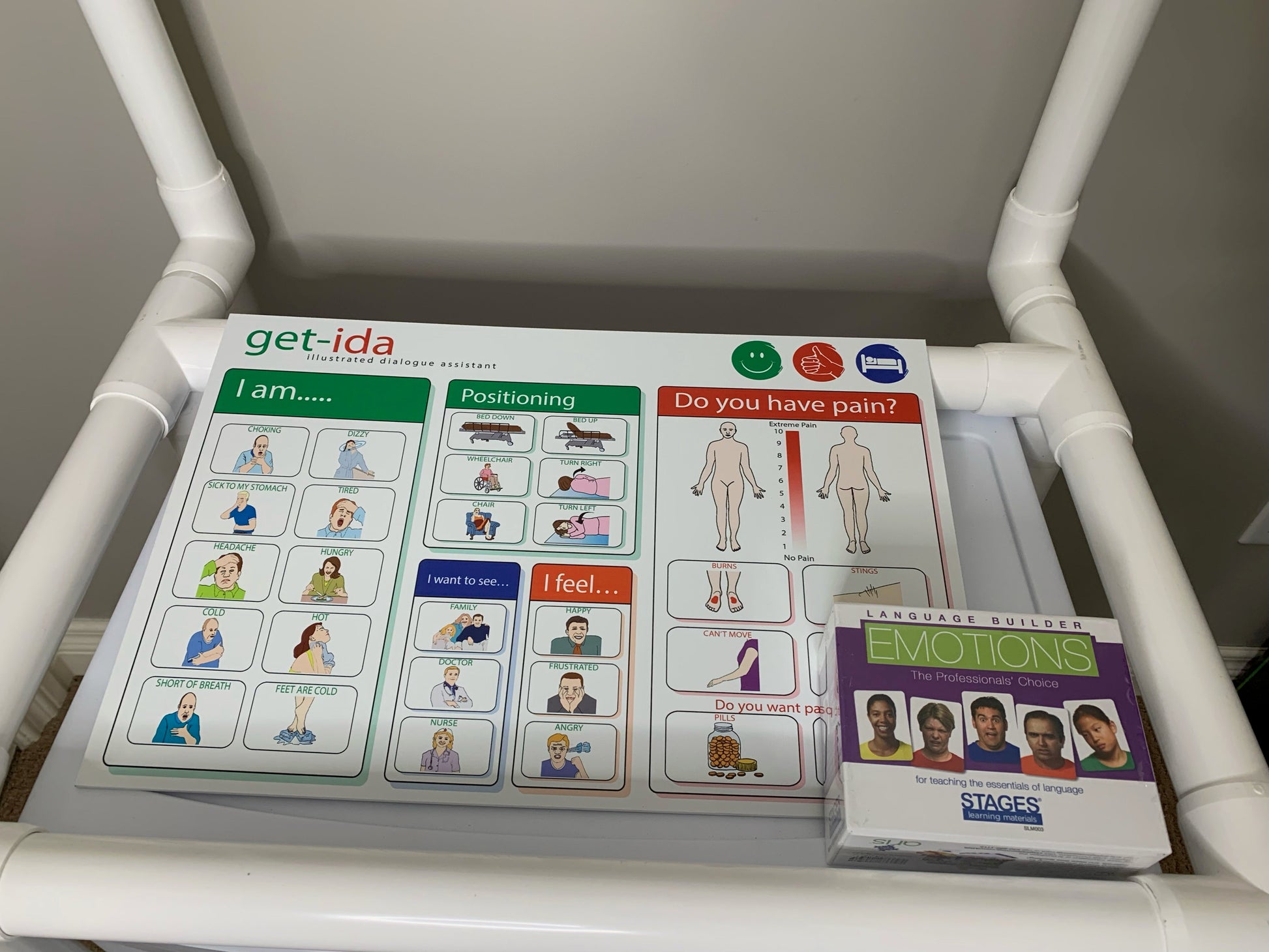 communication material and emotional regulation cards