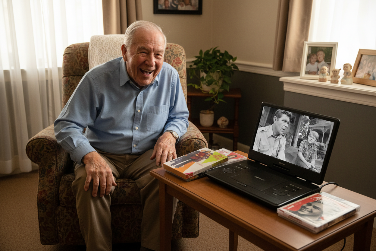 Mobile DVD Player with 5 Vintage TV Show DVD's