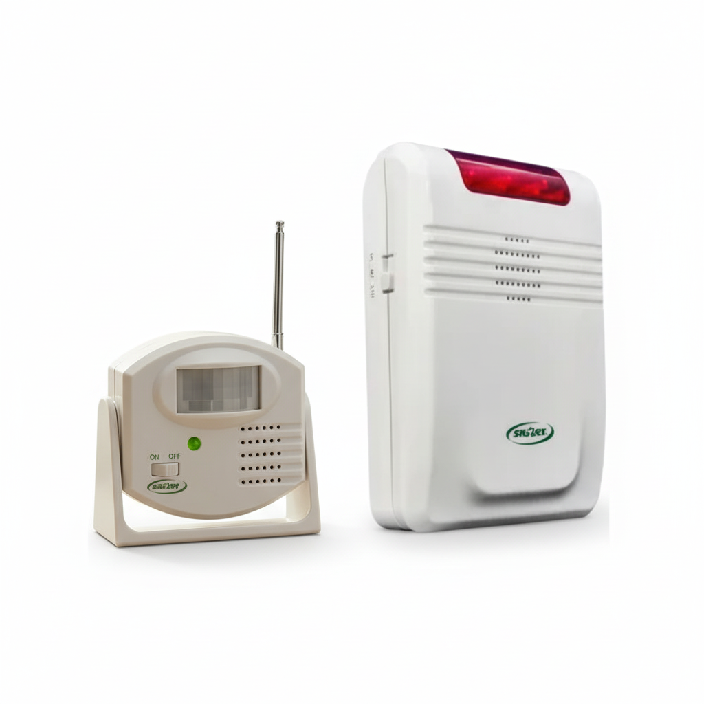Motion sensor with larger mobile unit