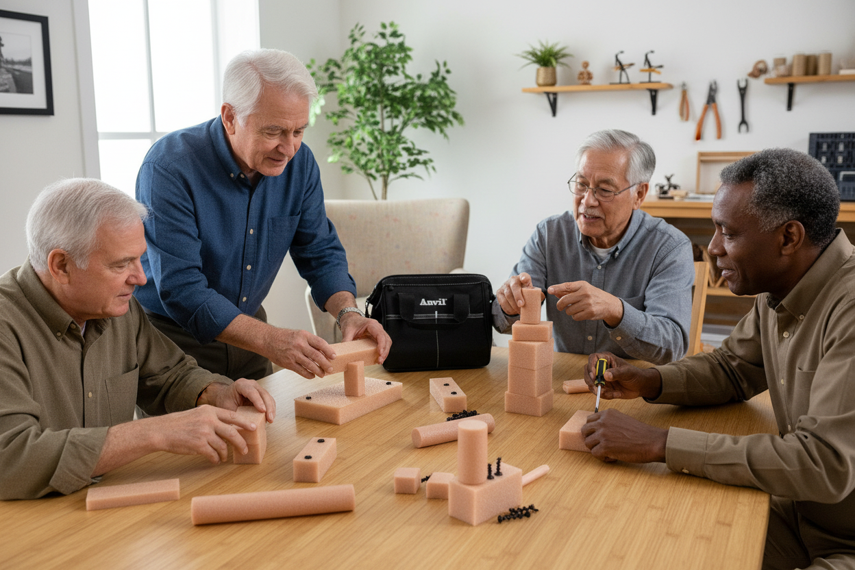 Safe-T Faux Foam Wood Building Set lifestyle image