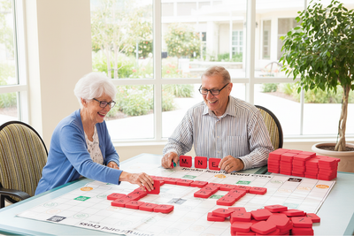 Jumbo word cross puzzle with large print for seniors