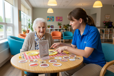 set the dinner a reminiscent activity for seniors with memory loss