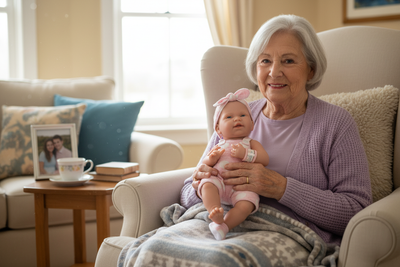 Suzie Q Therapy Doll lifestyle image