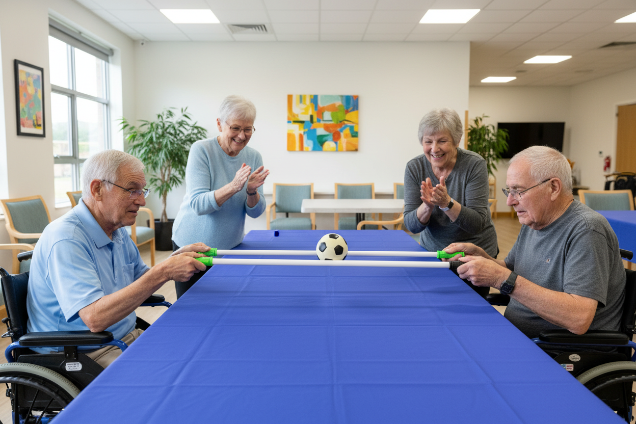 Work Balance Game Teamwork Balance Ball Challenge - Dementia Care Group Activity Game ...