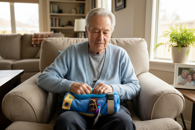 Therapeutic Hand Muff & Activity Mat lifestyle image