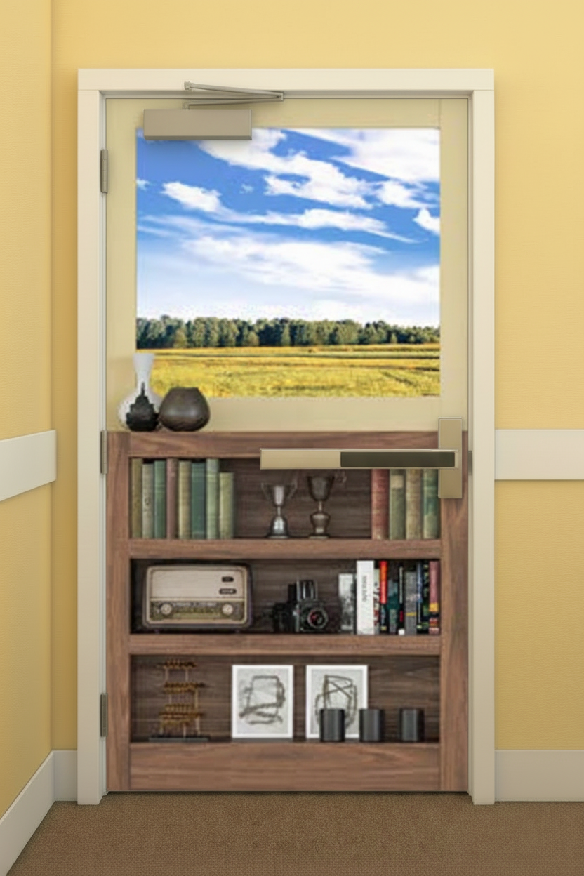Camouflage Door Murals Single Door